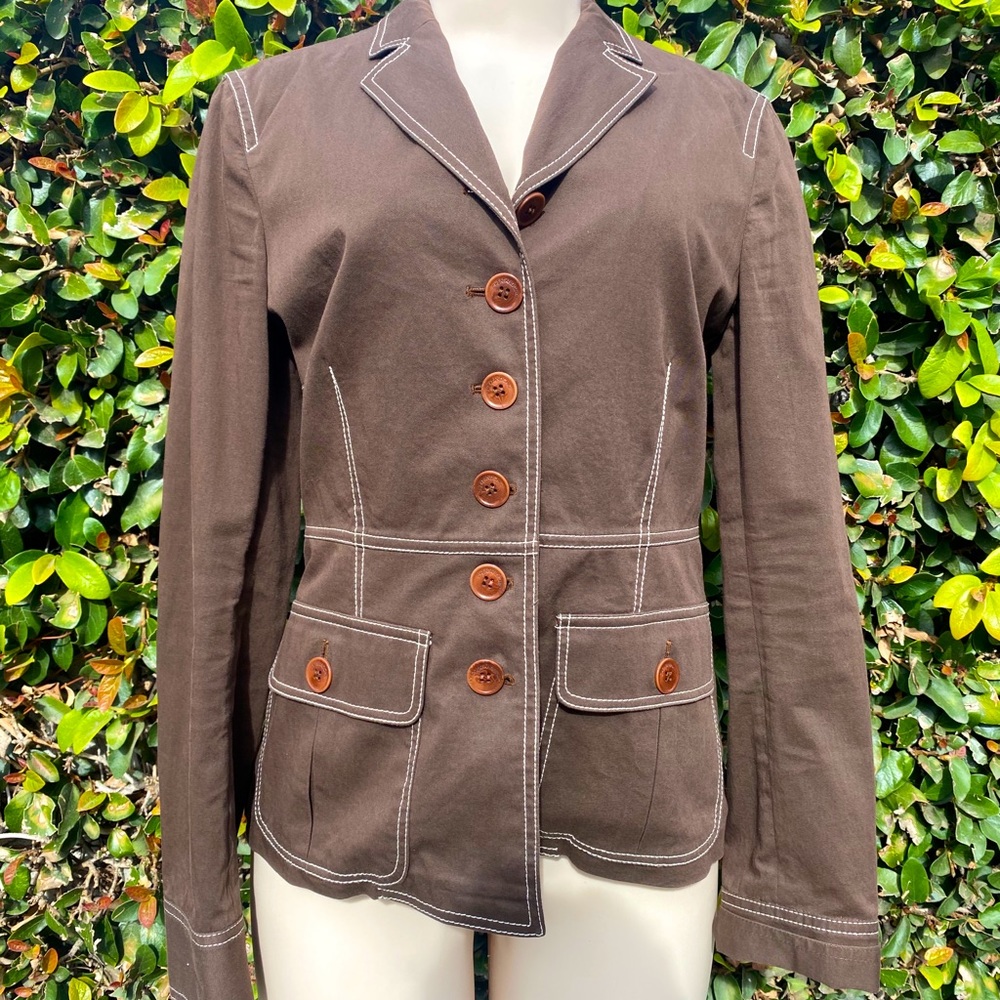 {MOSCHINO} Brown Elegant Jacket